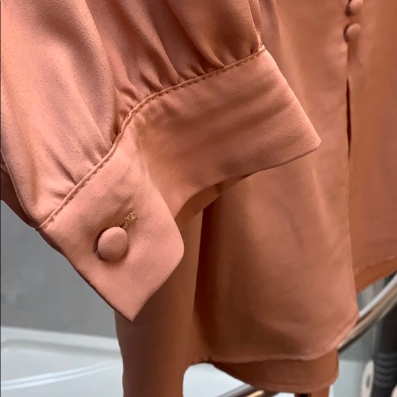 Topshop Blush Pink Blouse - Picture 5 of 7